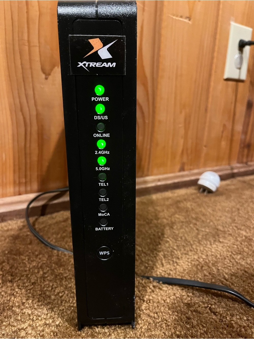 Black Modem-Router Combo - Dual Band Wi‑Fi (2.4GHz / 5.0GHz)